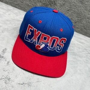 American Needle Montreal Expos Cooperstown Collection Baseball Cap Blue Snapback